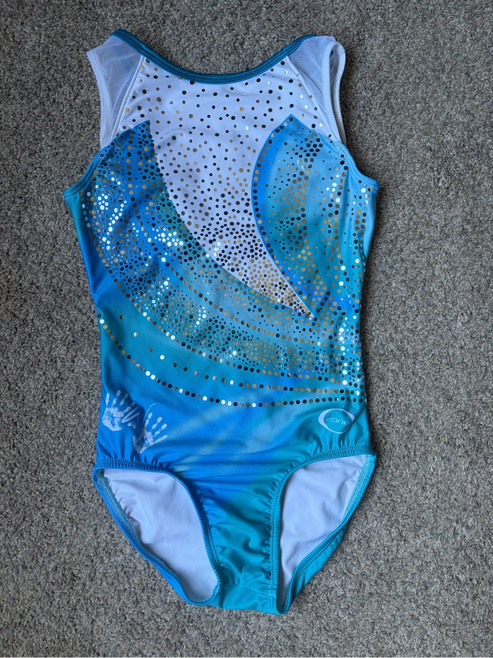 Chalk Warrior Coastal Radiance AXS Ozone Gymnastics Leotard